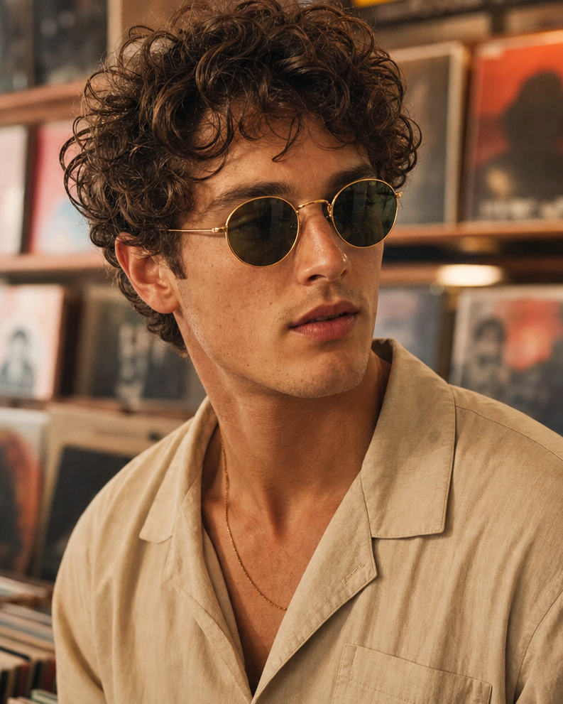 Campaña Ray-Ban Round con gafas de sol redondas