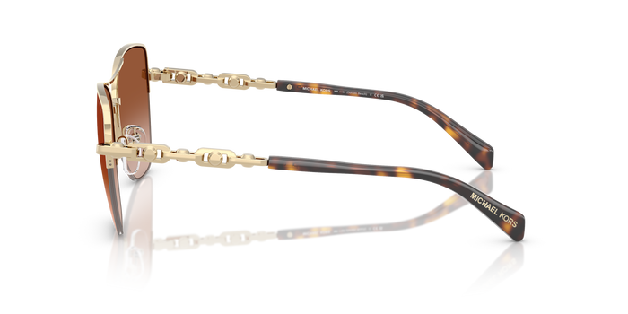 Gafas de Sol Michael Kors Dorado Beach MK1163 101413 57 16 — vista 3