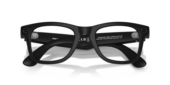 Sunglasses Ray-Ban Meta Wayfarer RB4012 601SSB 53 22 — vista 4