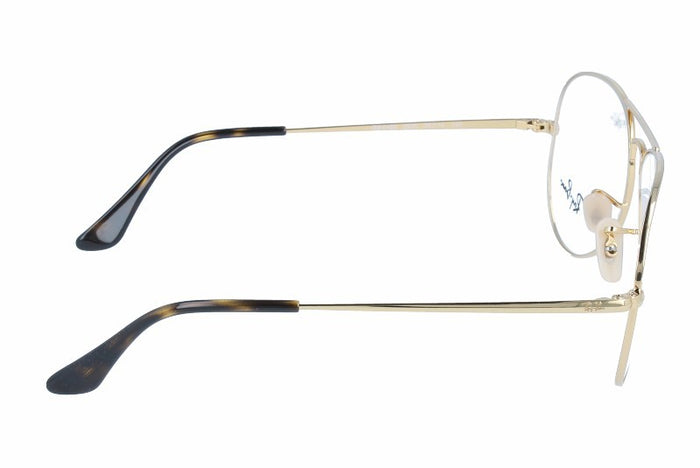 Prescription Glasses Ray-Ban Aviator RX6489 2500 58 14 — vista 3