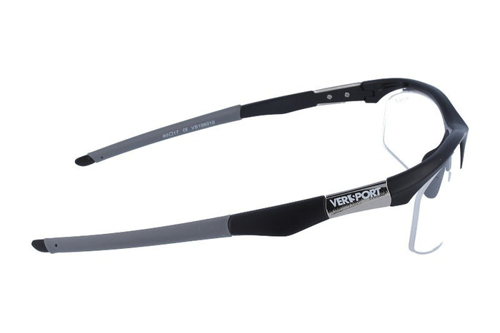 Prescription Glasses Ver Sport Airline I Matte Black-Grey 60 17 — vista 3