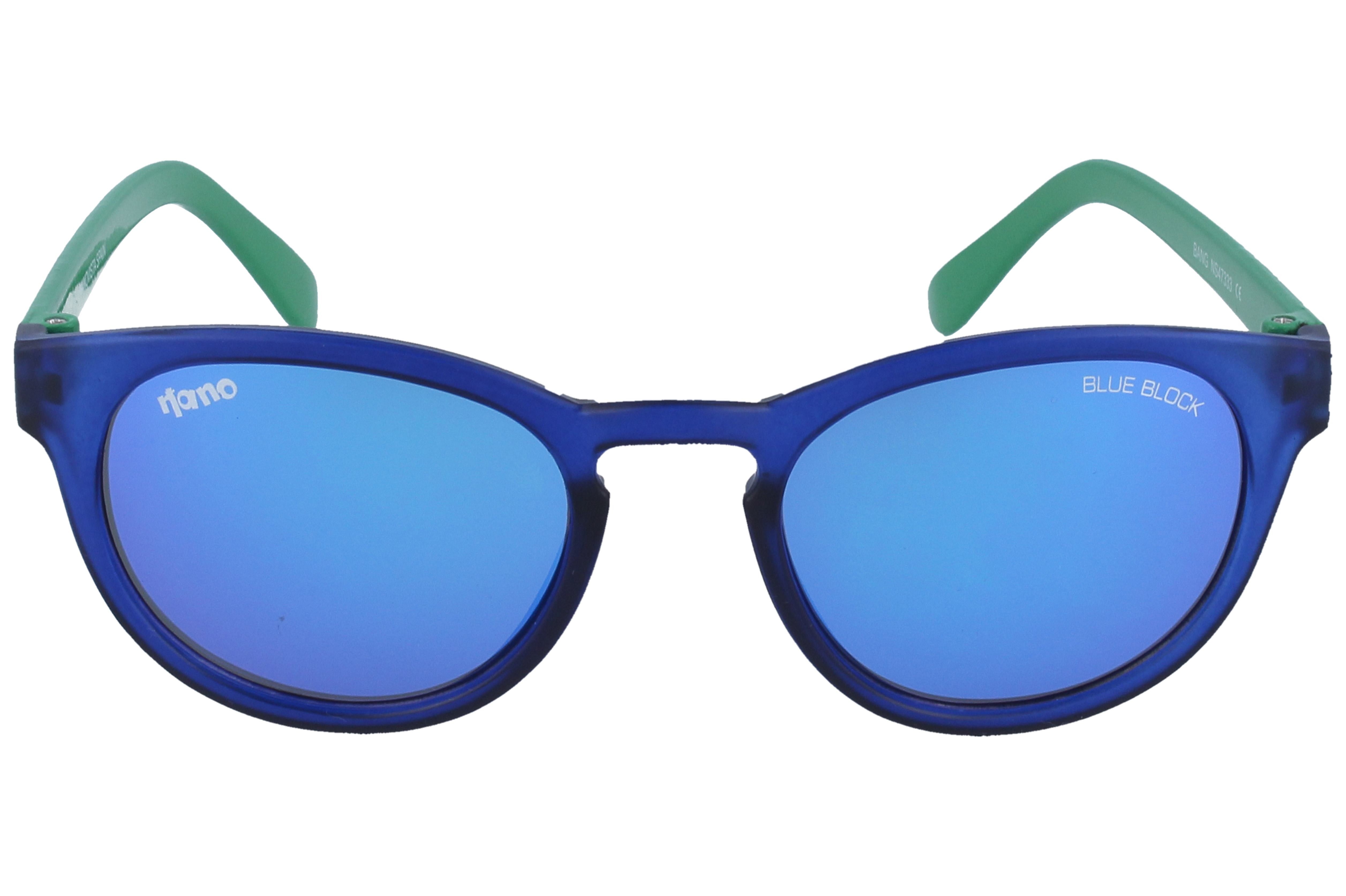 Gafas de Sol Nanovista NS Bang Azul Verde-Rvo Blue 45 19
