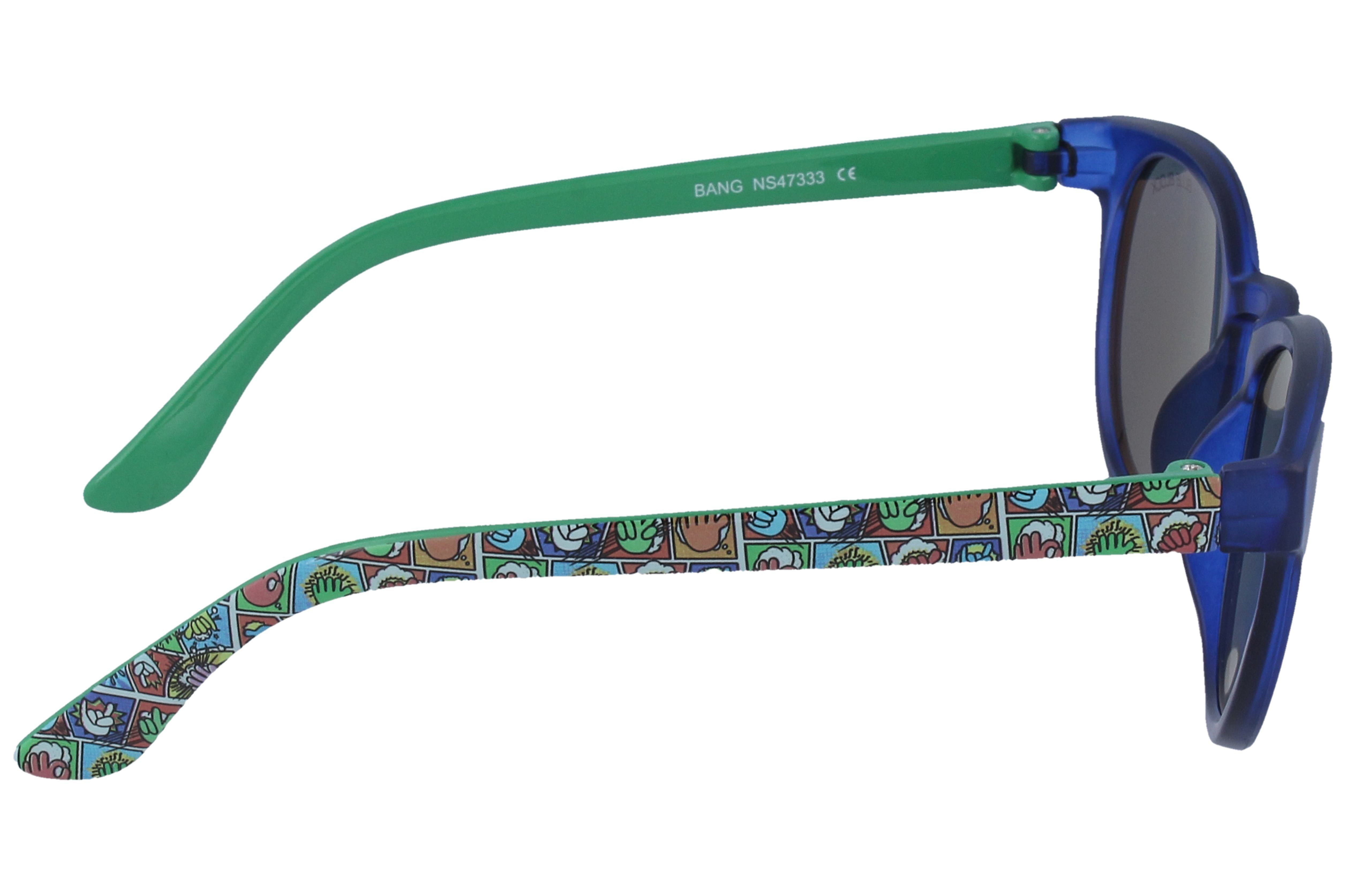 Gafas de Sol Nanovista NS Bang Azul Verde-Rvo Blue 45 19