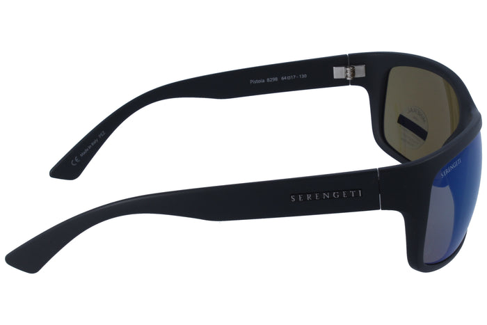Serengeti Pistoia 8298 Satin Black 64 17 Sunglasses — vista 3