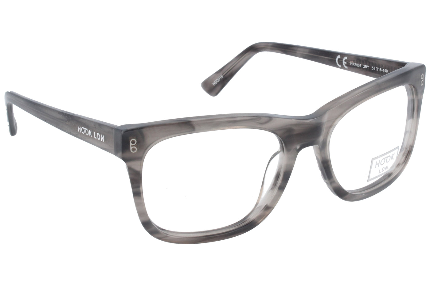 Prescription Glasses Hook Ldn 007 GRY 55 18