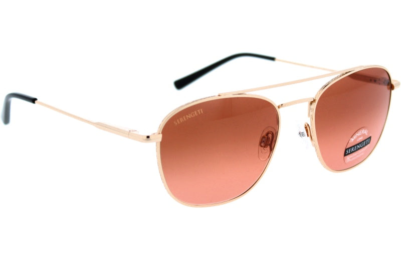 Sunglasses Serengeti Carroll 542006 Shiny Rose Gold 53 18