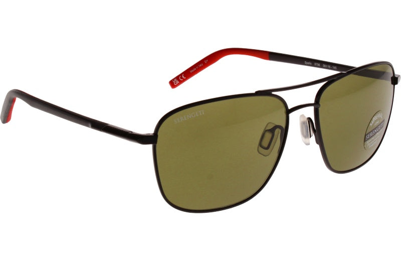 Gafas de Sol Serengeti Spello 8796 Shiny Black 58 16