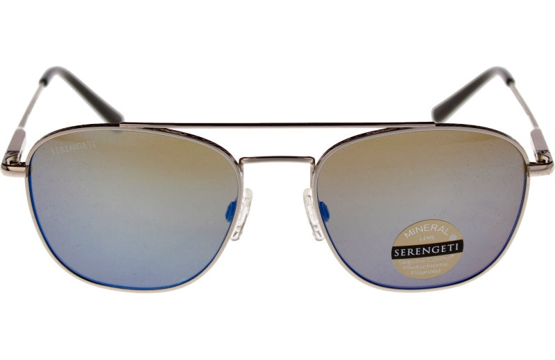 Gafas de Sol Serengeti Carroll 542002 Shiny Silver 53 18