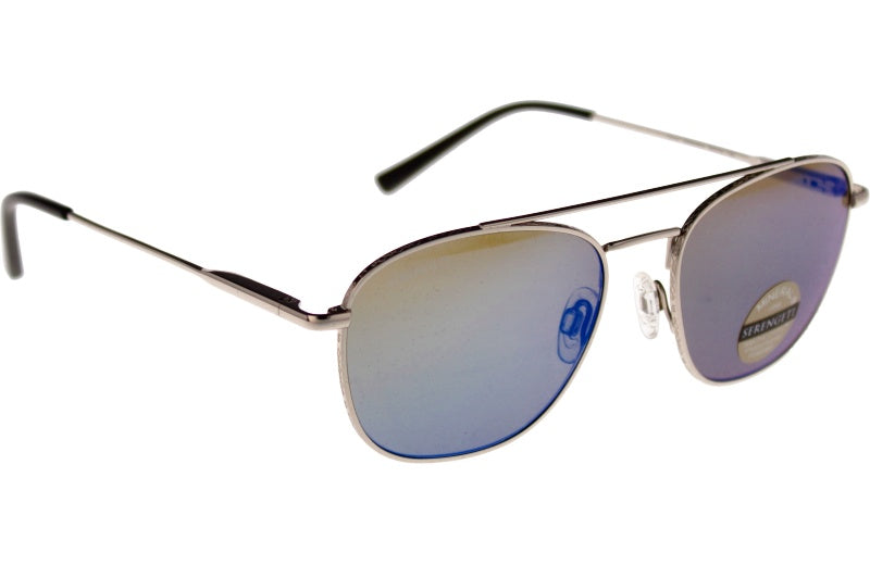 Gafas de Sol Serengeti Carroll 542002 Shiny Silver 53 18