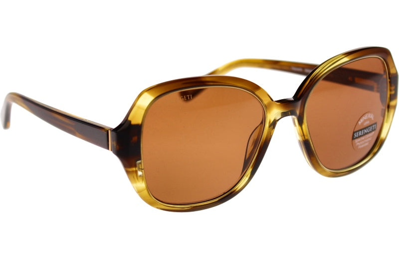 Gafas de Sol Serengeti Hayworth 538004 Shiny Ocre Tortoise 54 18