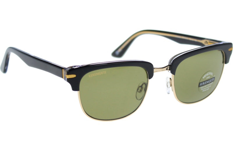 Gafas de Sol Serengeti Chadwick 562001 Shiny Black Transparent Inside Shiny 52 21