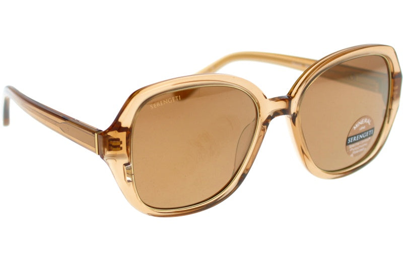 Gafas de Sol Serengeti Hayworth 538002 Shiny Transparent Sand Beige 54 18