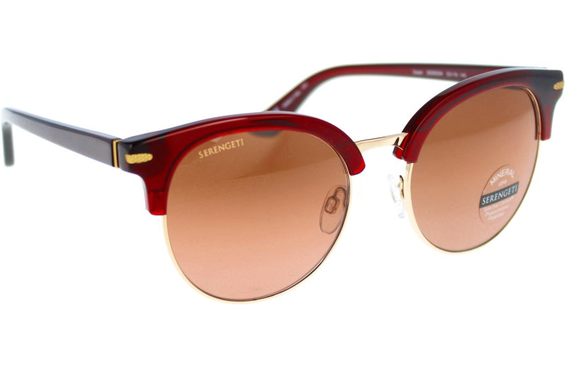 Gafas de Sol Serengeti Susan 560004 Shiny Transparent Burgundy Shiny 53 19
