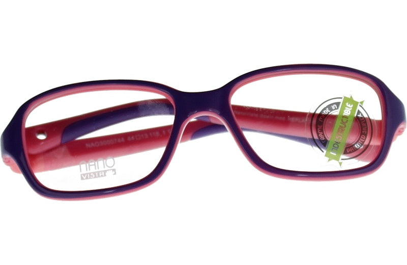 Gafas Graduadas Nanovista Replay 3.0 NAO3000744 Bicolor Morado Rosa 44 13