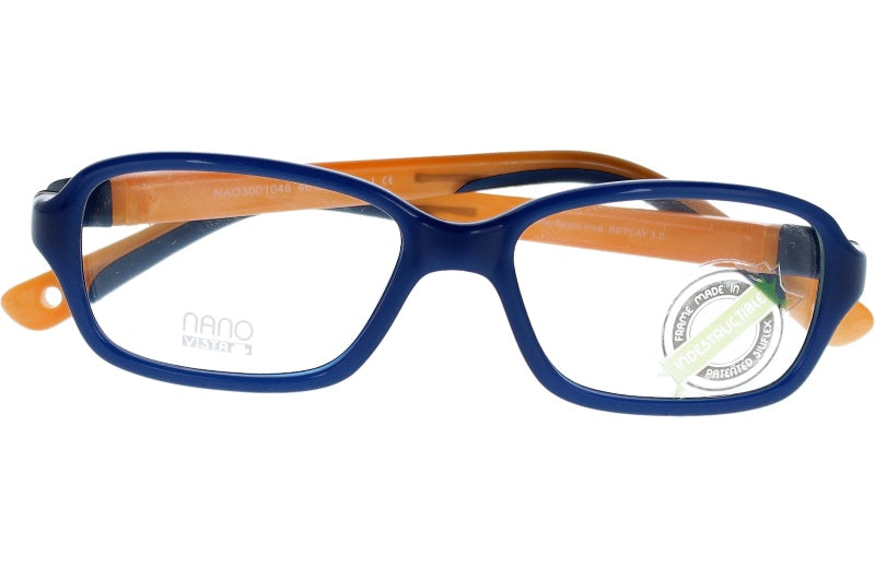Gafas Graduadas Nanovista Replay Glow 3.0 NAO3001046 Marino Cristal Naranja 46 14