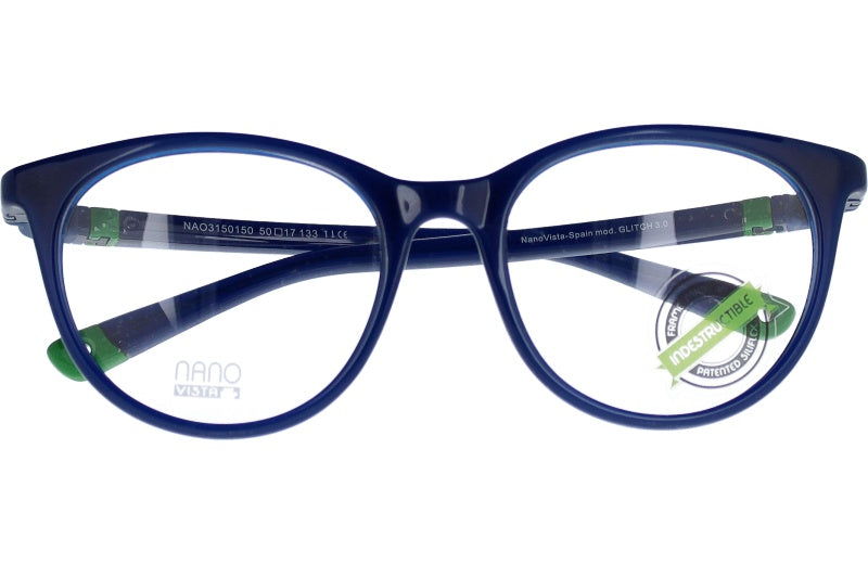 Gafas Graduadas Nanovista Glitch 3.0 NAO3150150 Marino Cristal Verde 50 17