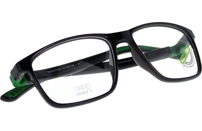 Gafas Graduadas Nanovista Fanboy 3.0 NAO3170354 Negro Cristal Verde 54 16