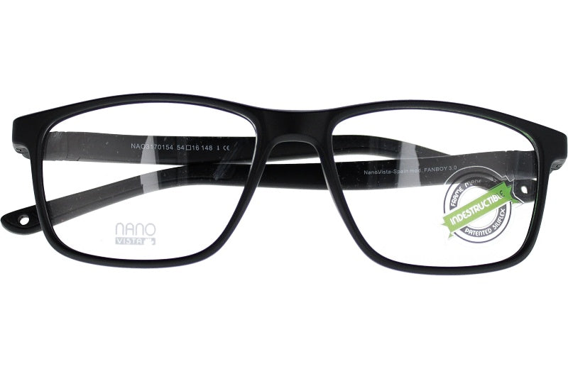 Gafas Graduadas Nanovista Fanboy 3.0 NAO3170154 Negro Mate Negro 54 16
