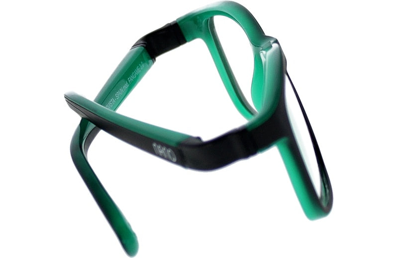 Gafas Graduadas Nanovista Fangame 3.0 NAO3031452 Bicolor Negro Mate Verde 52 15