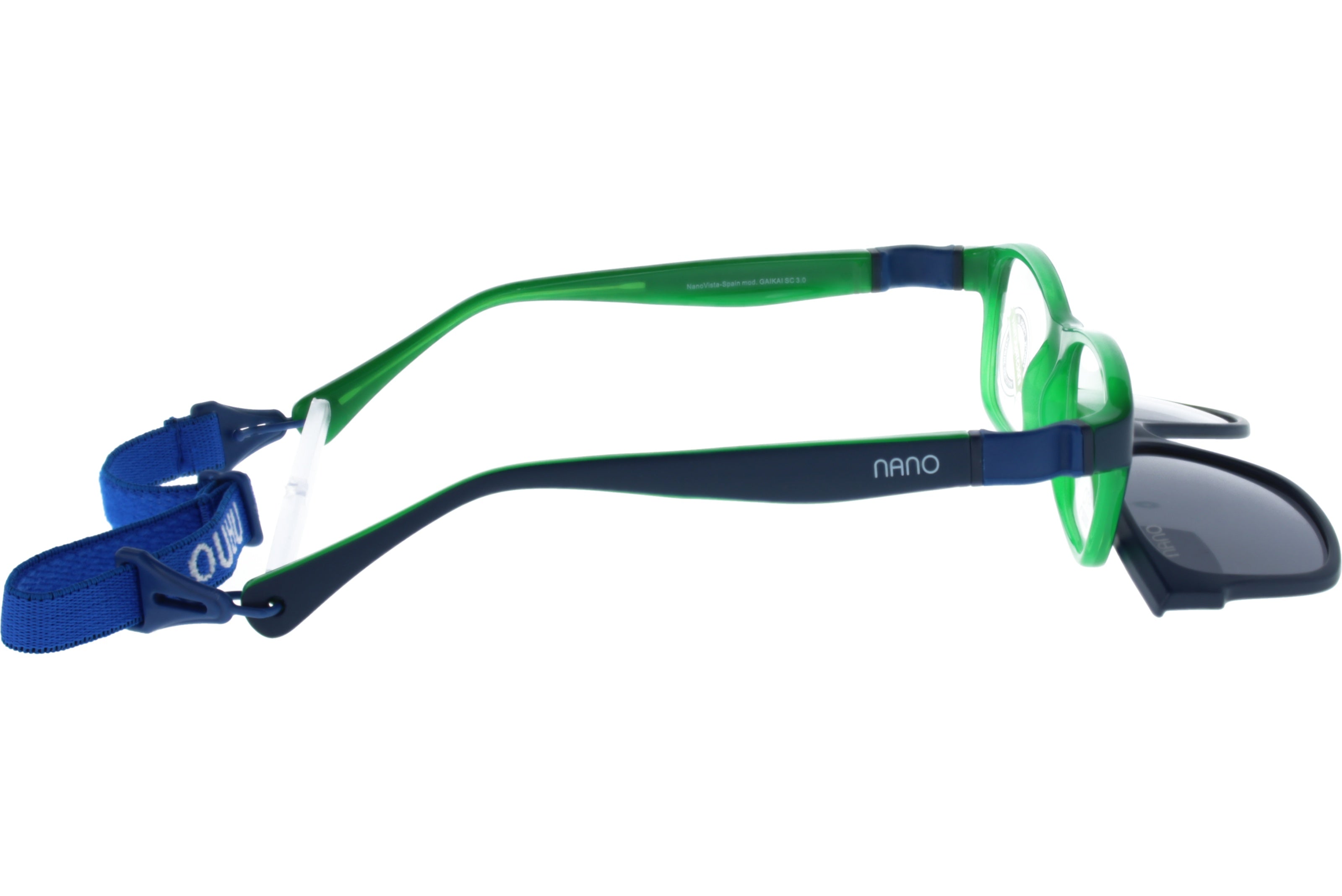 Gafas Graduadas Nanovista Gaikai Clic 3.0 NAO3050547SC Bicolor Azul Mate Verde 47 14