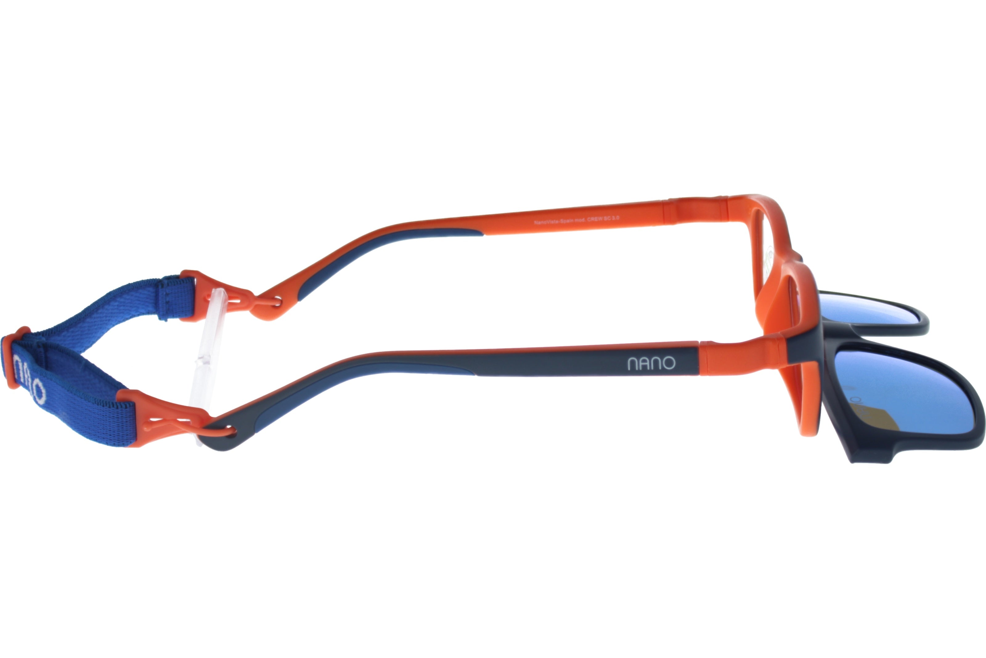 Gafas Graduadas Nanovista Crew Clic 3.0 NAO3020648SC Bicolor Marino Mate Naranja 48 15