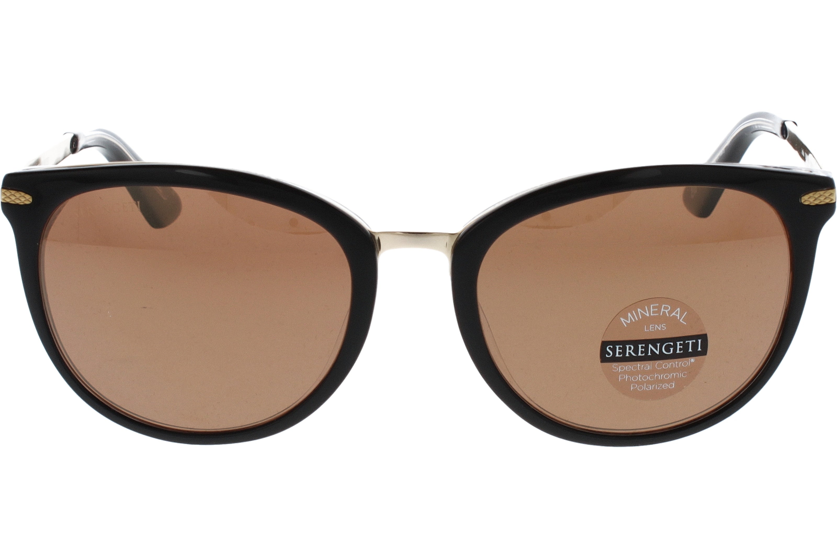 Gafas de Sol Serengeti Jodie 561001 Shiny Black Transparent Inside 52 18