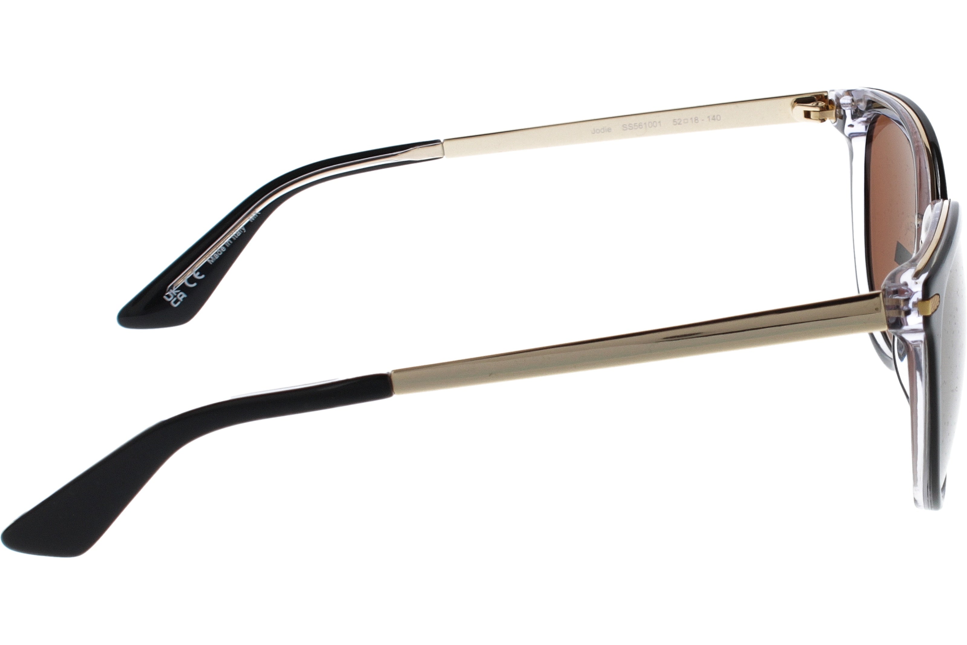 Gafas de Sol Serengeti Jodie 561001 Shiny Black Transparent Inside 52 18