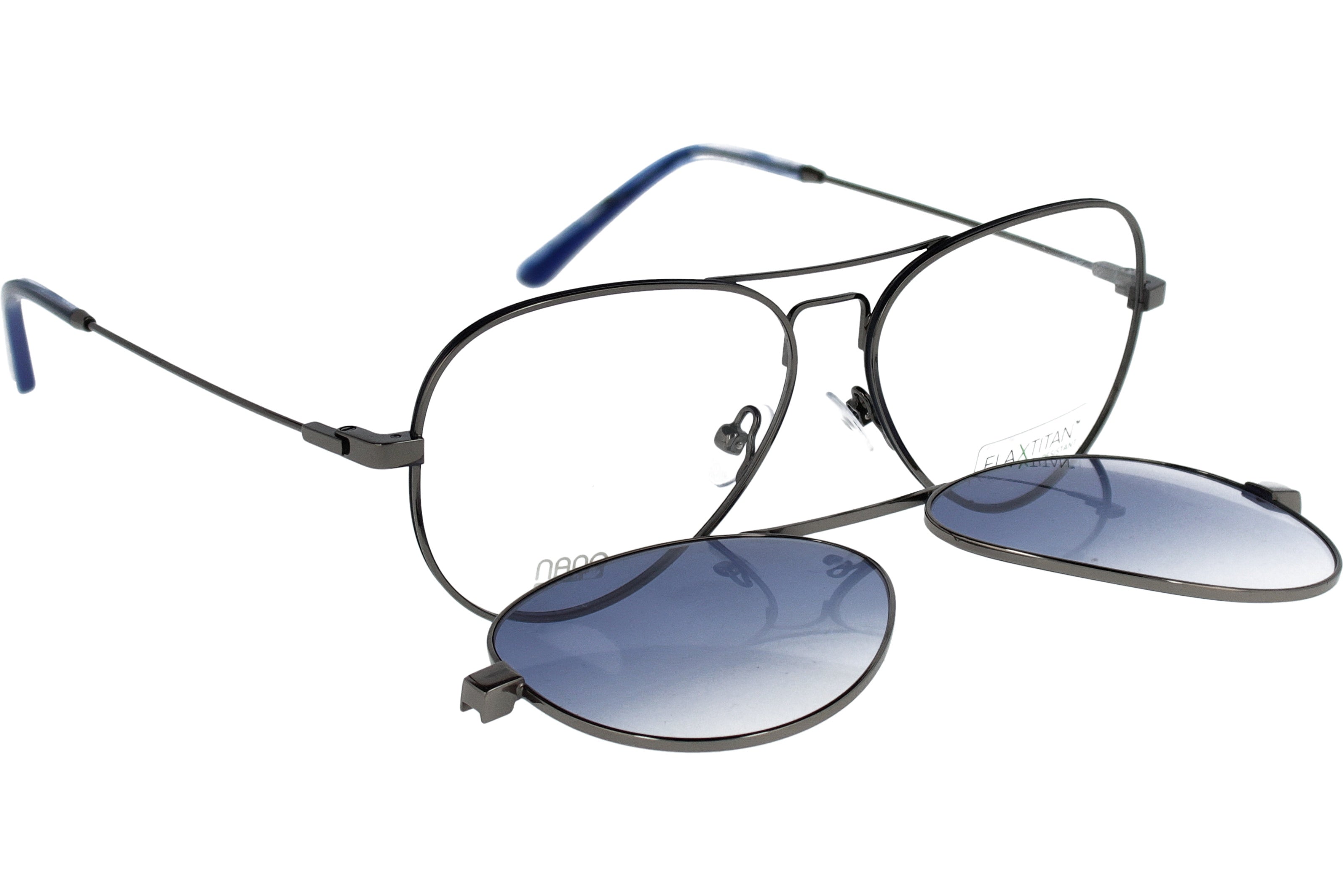 Gafas Graduadas Nanovista NAO Power Gun Metal Azul 52 13