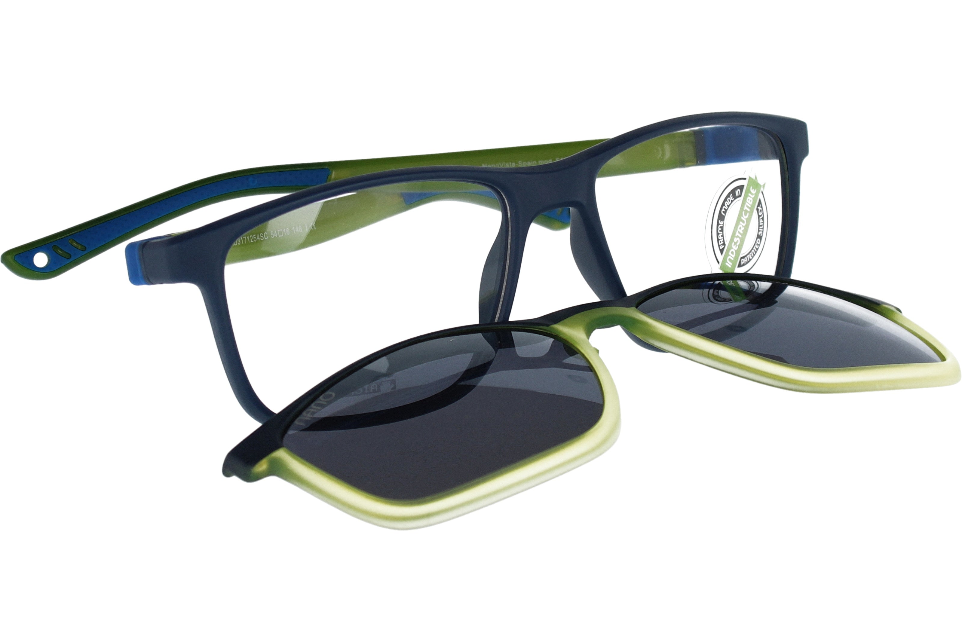 Gafas Graduadas Nanovista Fanboy Clic 3.0 NAO3171254SC Bicolor Marino Mate Lima 54 16