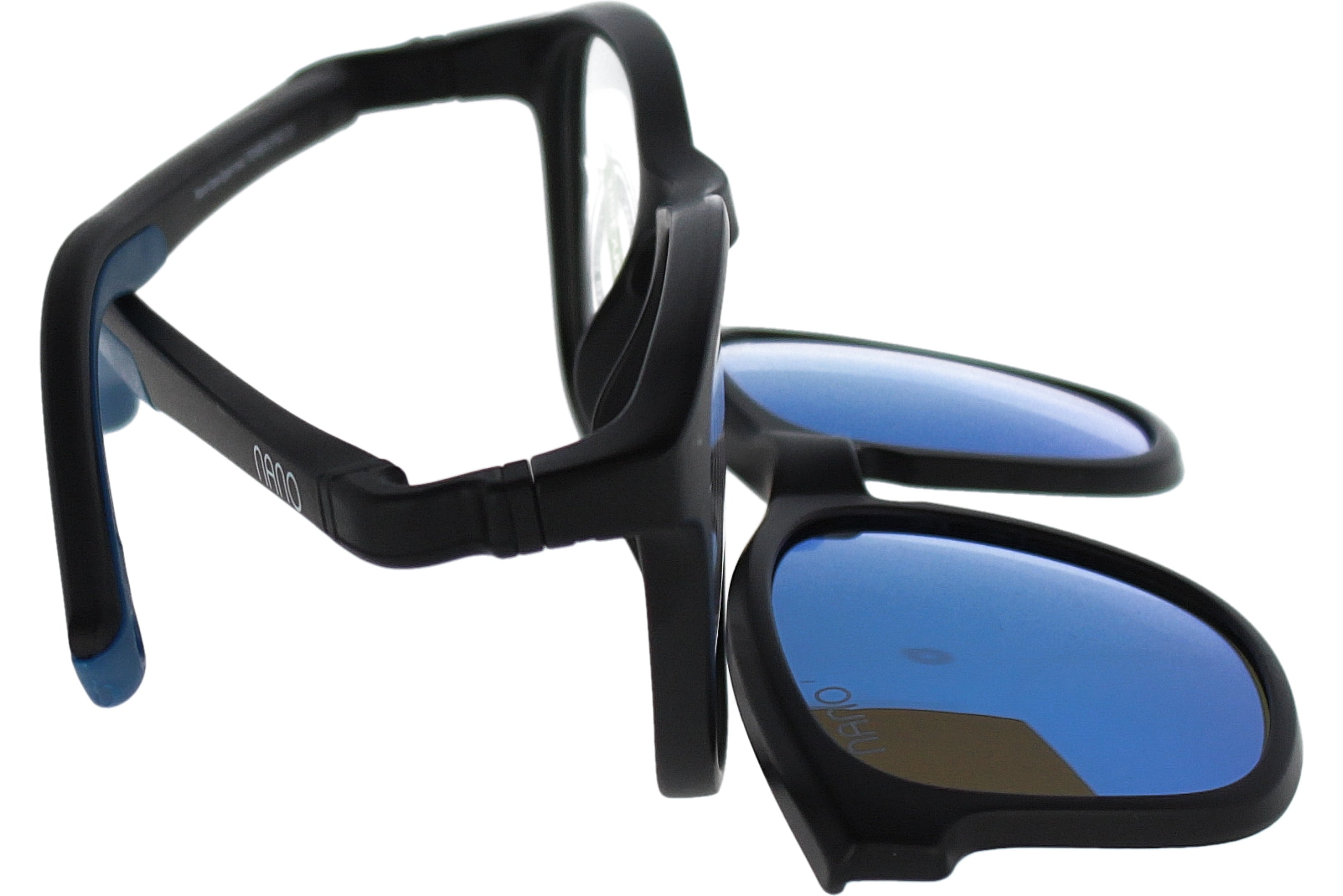 Gafas Graduadas Nanovista Power Up Clic 3.0 NAO3080150SC Negro Mate-Azul 50 15