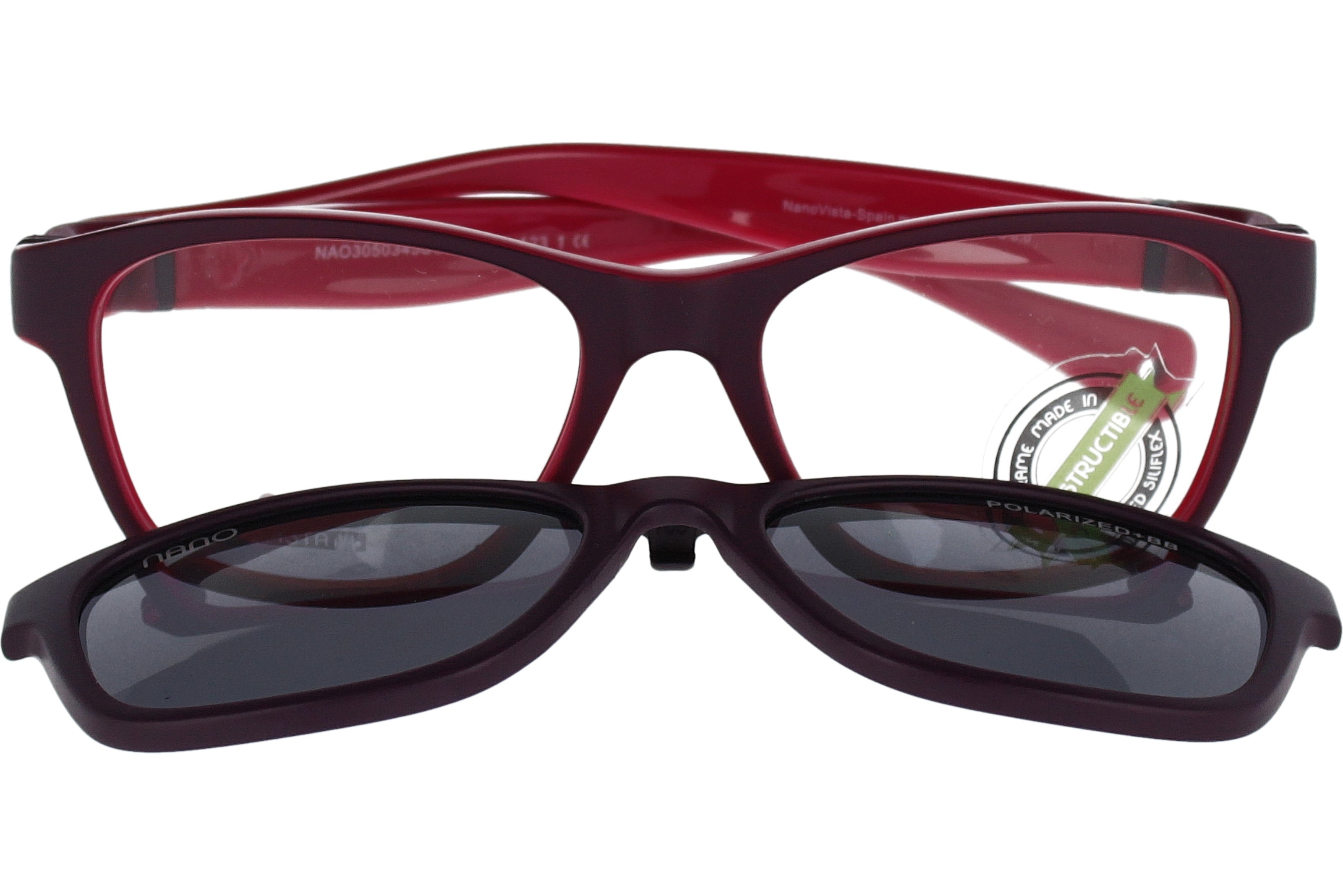 Gafas Graduadas Nanovista Gaikai Clic 3.0 NAO3050345SC Bicolor Purpura Mate Fucsia 45 13