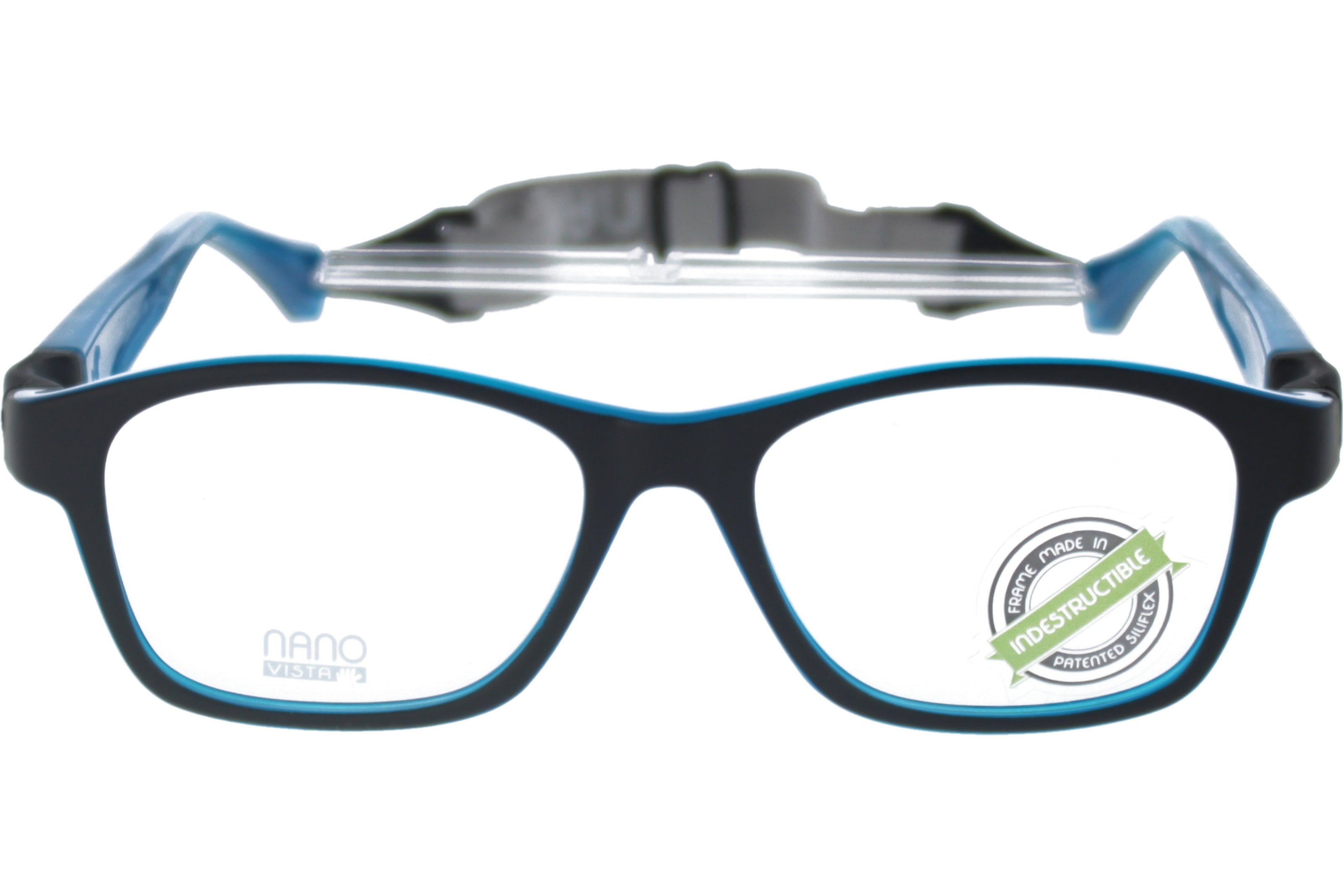 Gafas Graduadas Nanovista Gaikai Clic 3.0 NAO3050647 Bicolor Negro Mate Azul 47 14