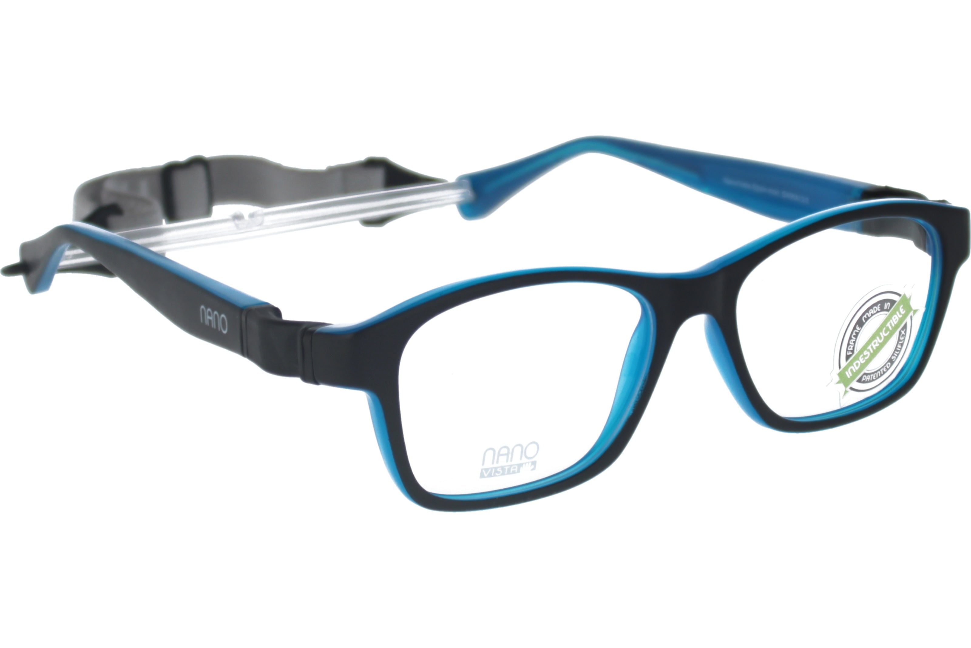 Gafas Graduadas Nanovista Gaikai Clic 3.0 NAO3050647 Bicolor Negro Mate Azul 47 14