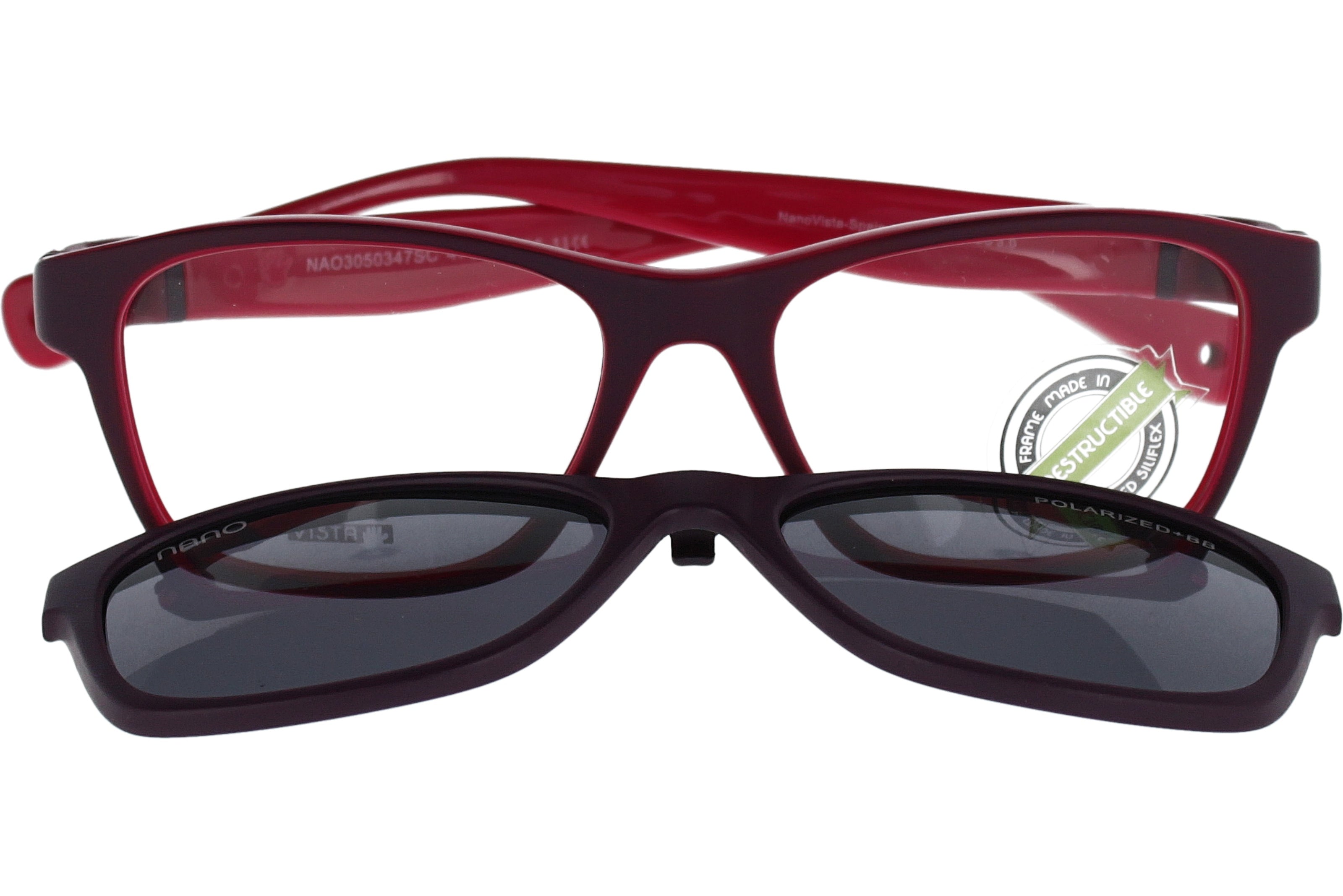 Gafas Graduadas Nanovista Gaikai Clic 3.0 NAO3050347SC Bicolor Purpura Mate Fucsia 47 14