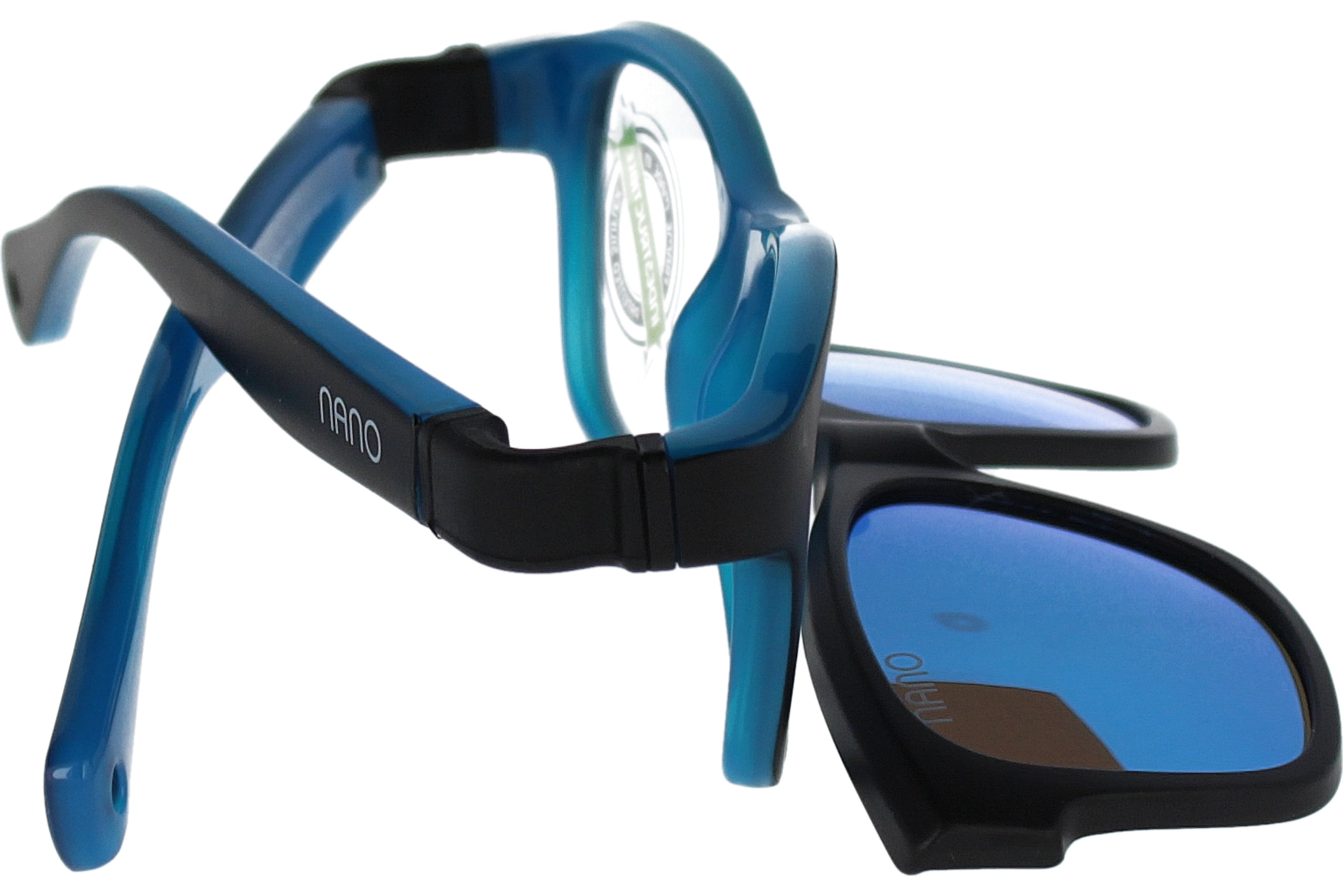 Gafas Graduadas Nanovista Gaikai Clic 3.0 NAO3050645SC Bicolor Negro Mate Azul 45 13