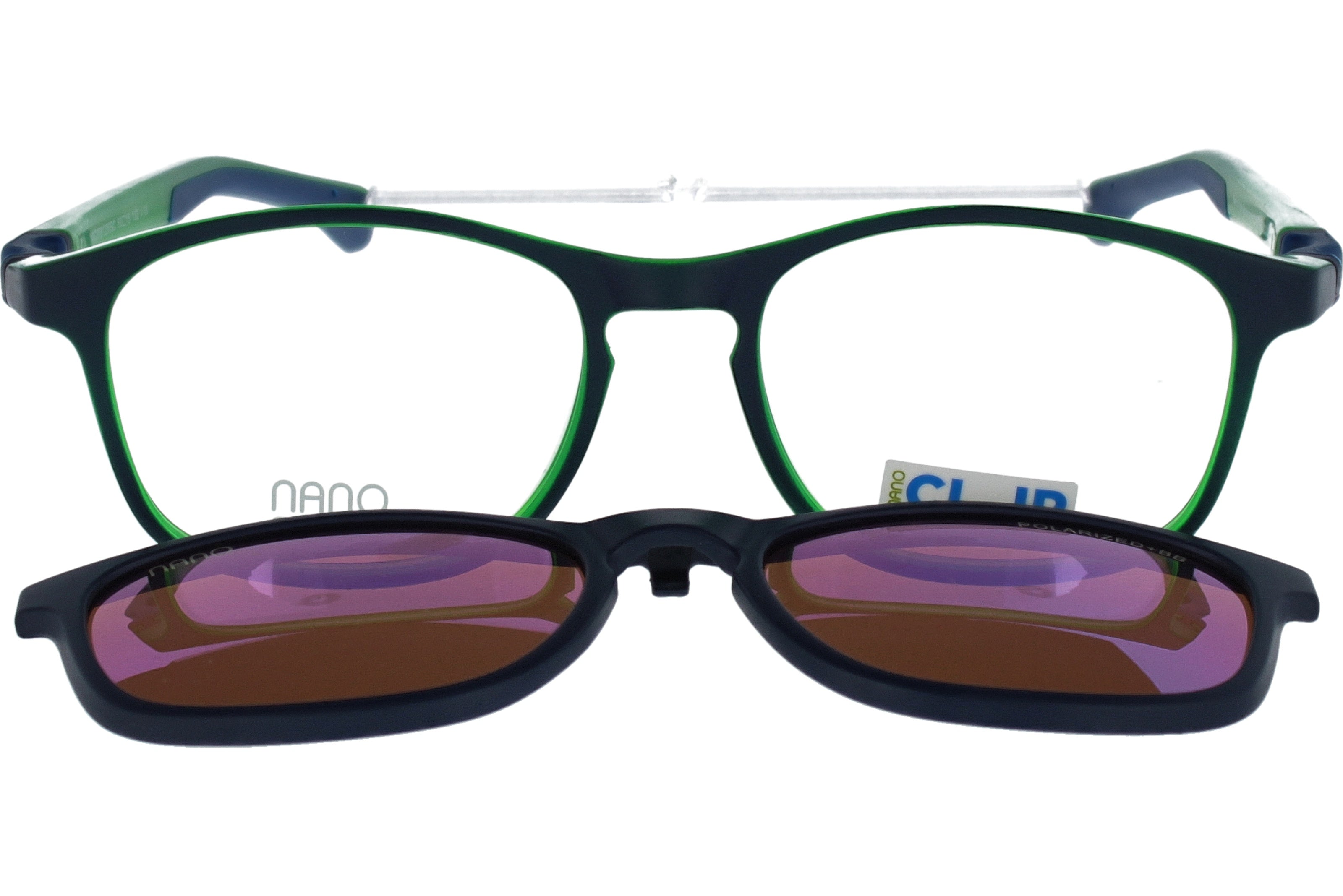Gafas Graduadas Nanovista Fanboy Clic 3.0 NAO3171052SC Negro Mate Verde 52 15