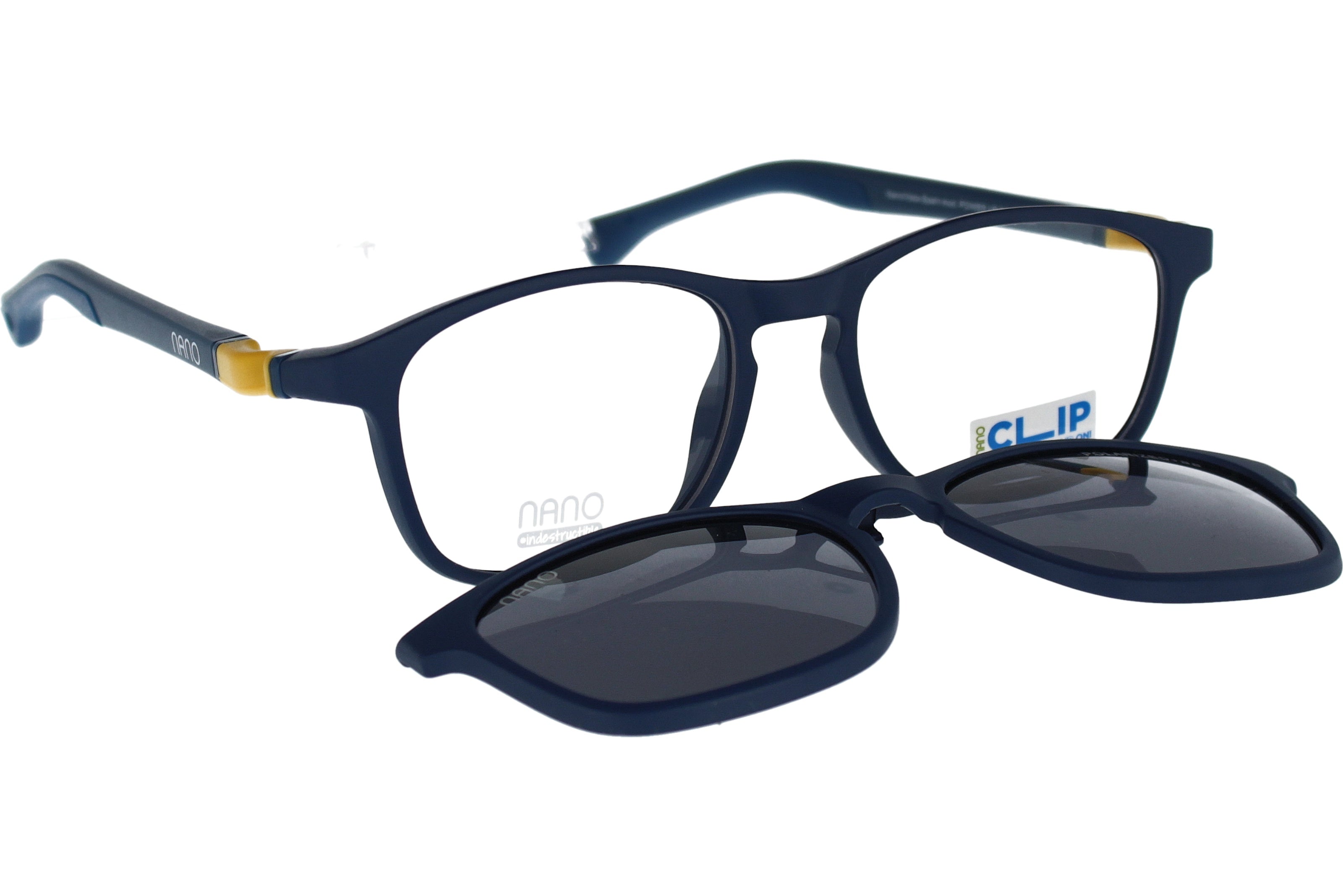 Gafas Graduadas Nanovista Power Up Clic 3.0 NAO3081350SC Marino Mate Amarillo 50 15
