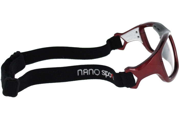 Prescription Glasses Nanosport NS27 Granate Perlado-Gris 55 15 — vista 3