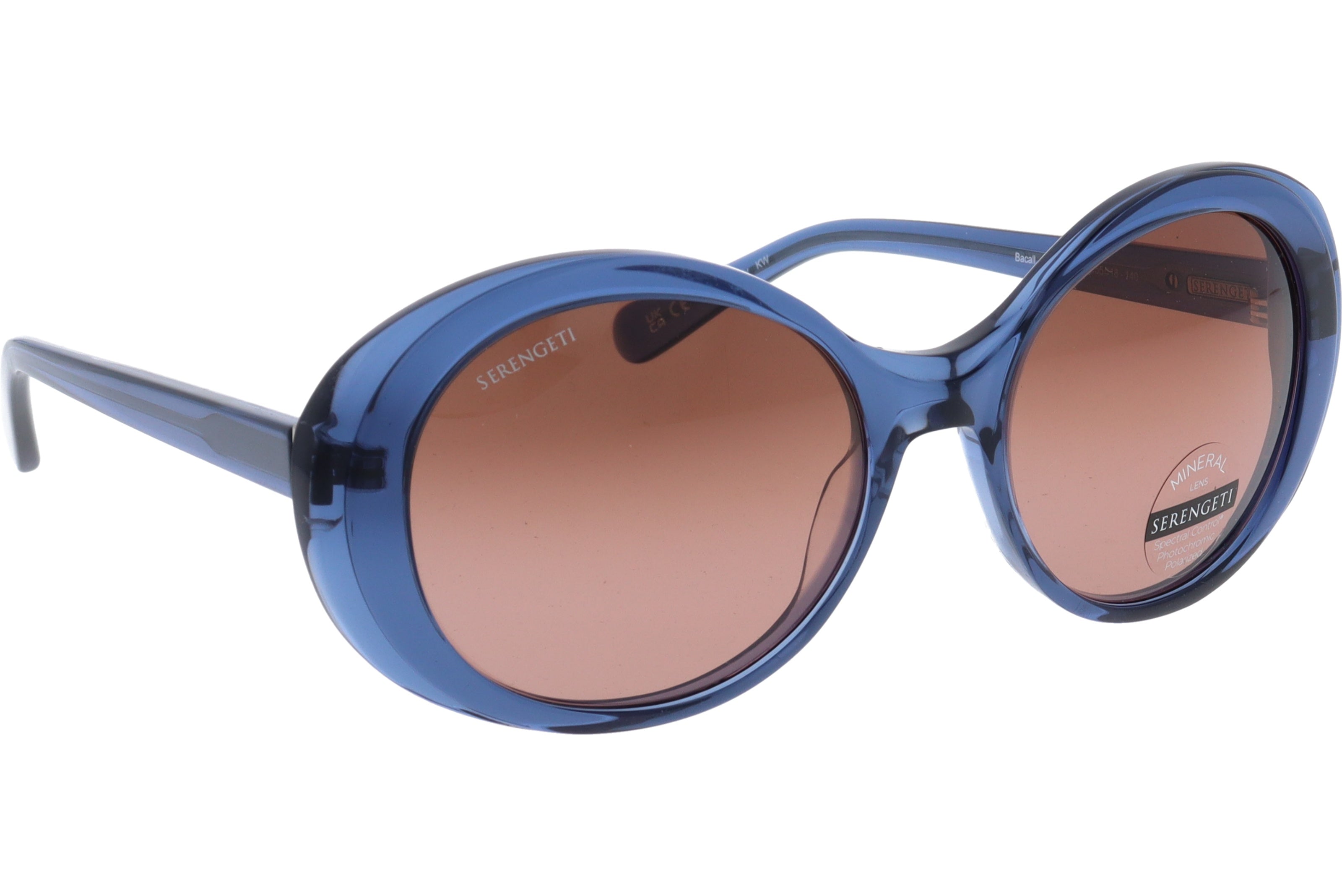 Gafas de Sol Serengeti Bacall 541002 Shiny Crystal Fed Blue 55 18