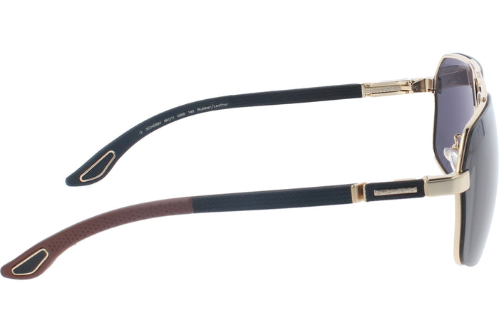 Sunglasses Chopard SCHG89V 0300 66 11 Leather — vista 3
