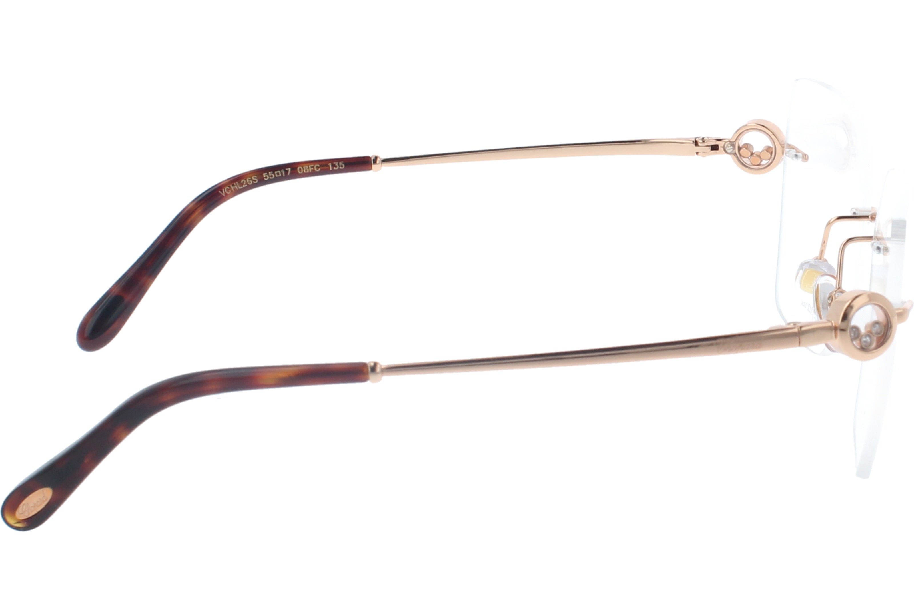 Prescription Glasses Chopard VCLH26S 08FC 55 17