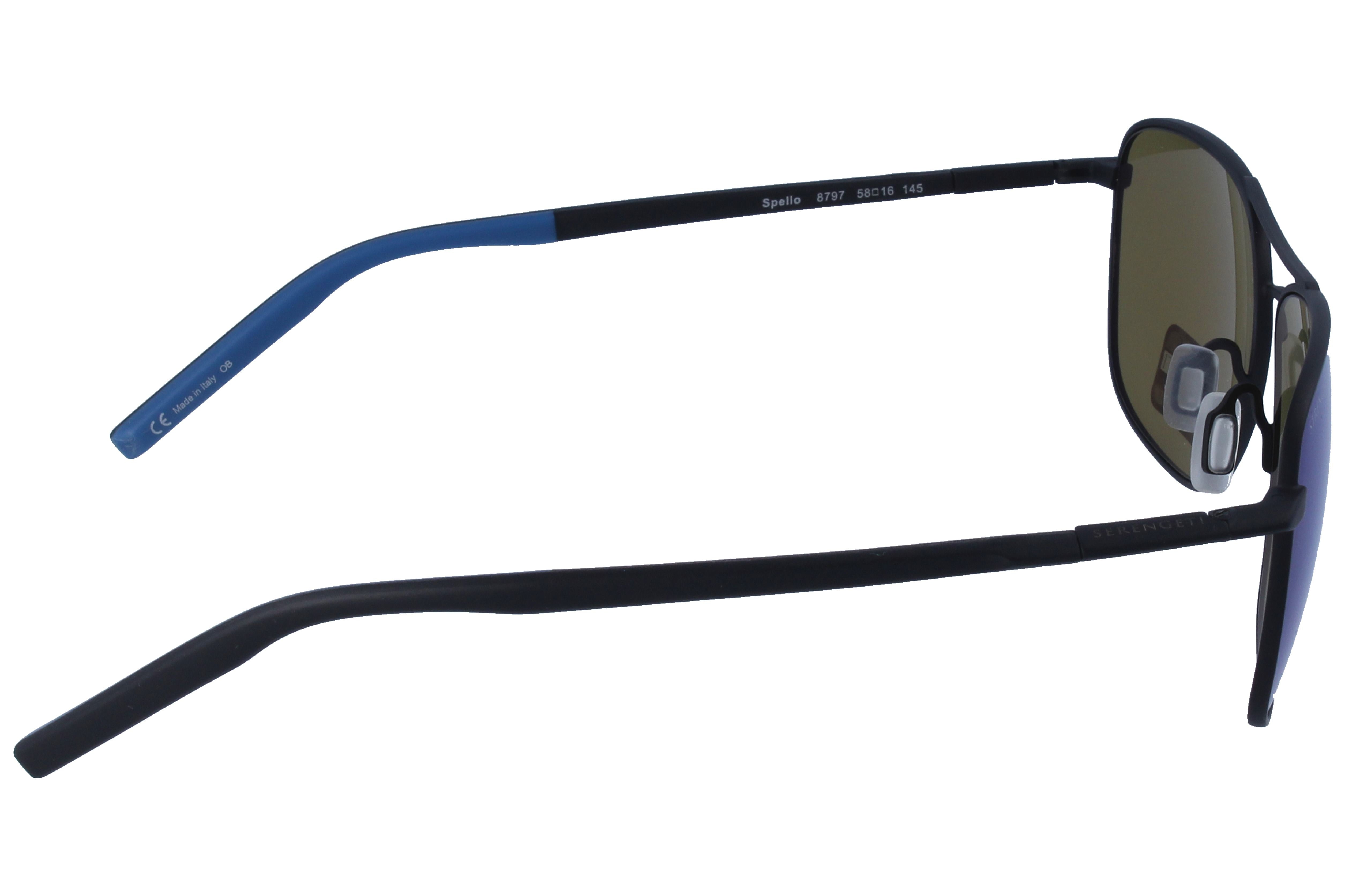 Gafas de Sol Serengeti Spello 8797 Satin Black/Black 58 16