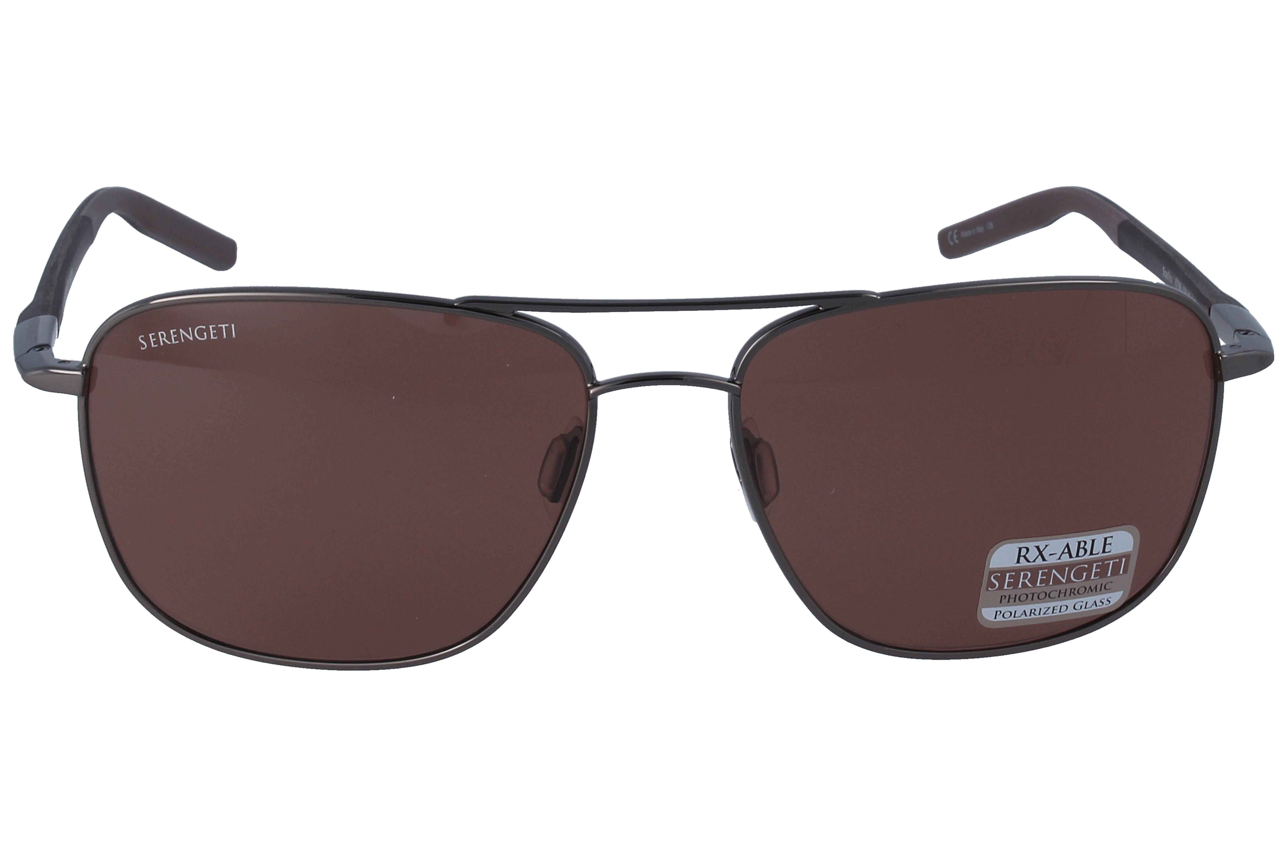 Gafas de Sol Serengeti Spello 8799 Shiny Gunmetal/Dark Brown 58 16