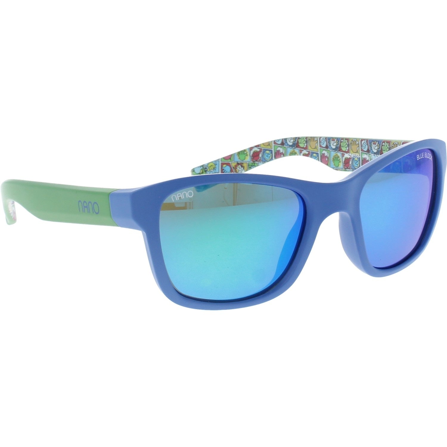Gafas de Sol Nanovista NS Clik Azul-Verde-Rvo Green 48 20