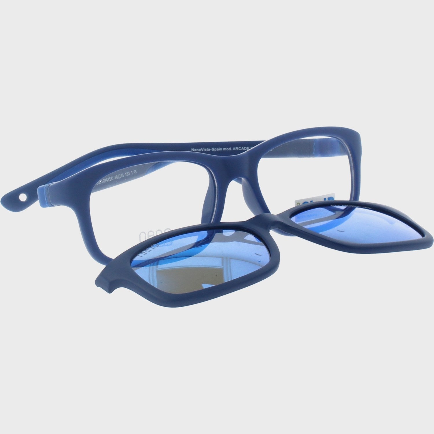 Gafas Graduadas Nanovista Arcade Clip NAO3010948SC Azul Matte-Azul 48 15