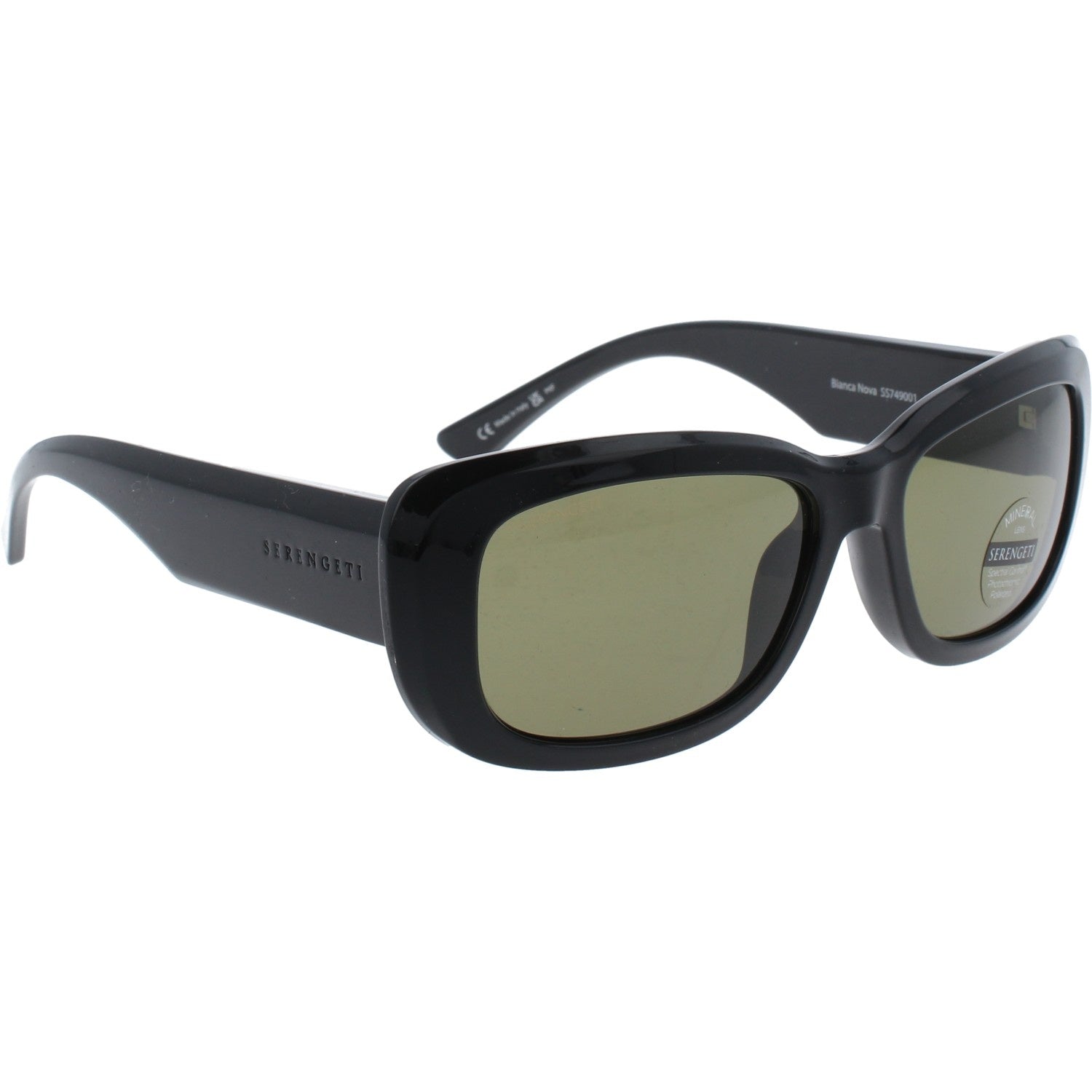 Gafas de Sol Serengeti Bianca 749001 Nova Shiny Black 56 17