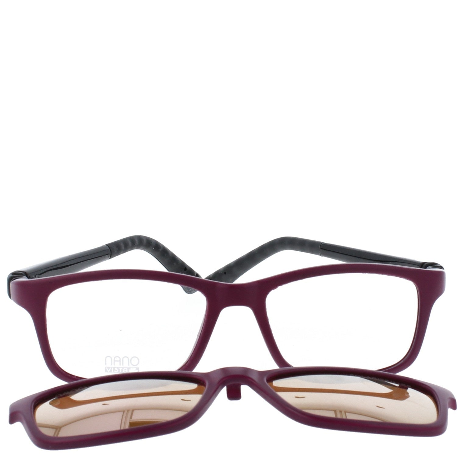 Gafas Graduadas Nanovista Crew Solar Frambuesa Mate-Negro 46 17