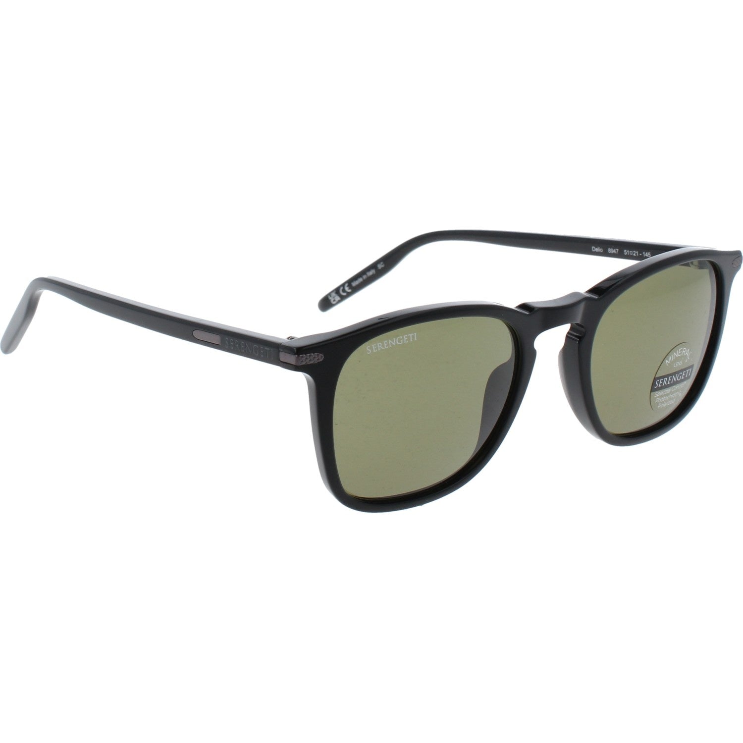 Gafas de Sol Serengeti SG 8947 Delio Shiny Black 51 21