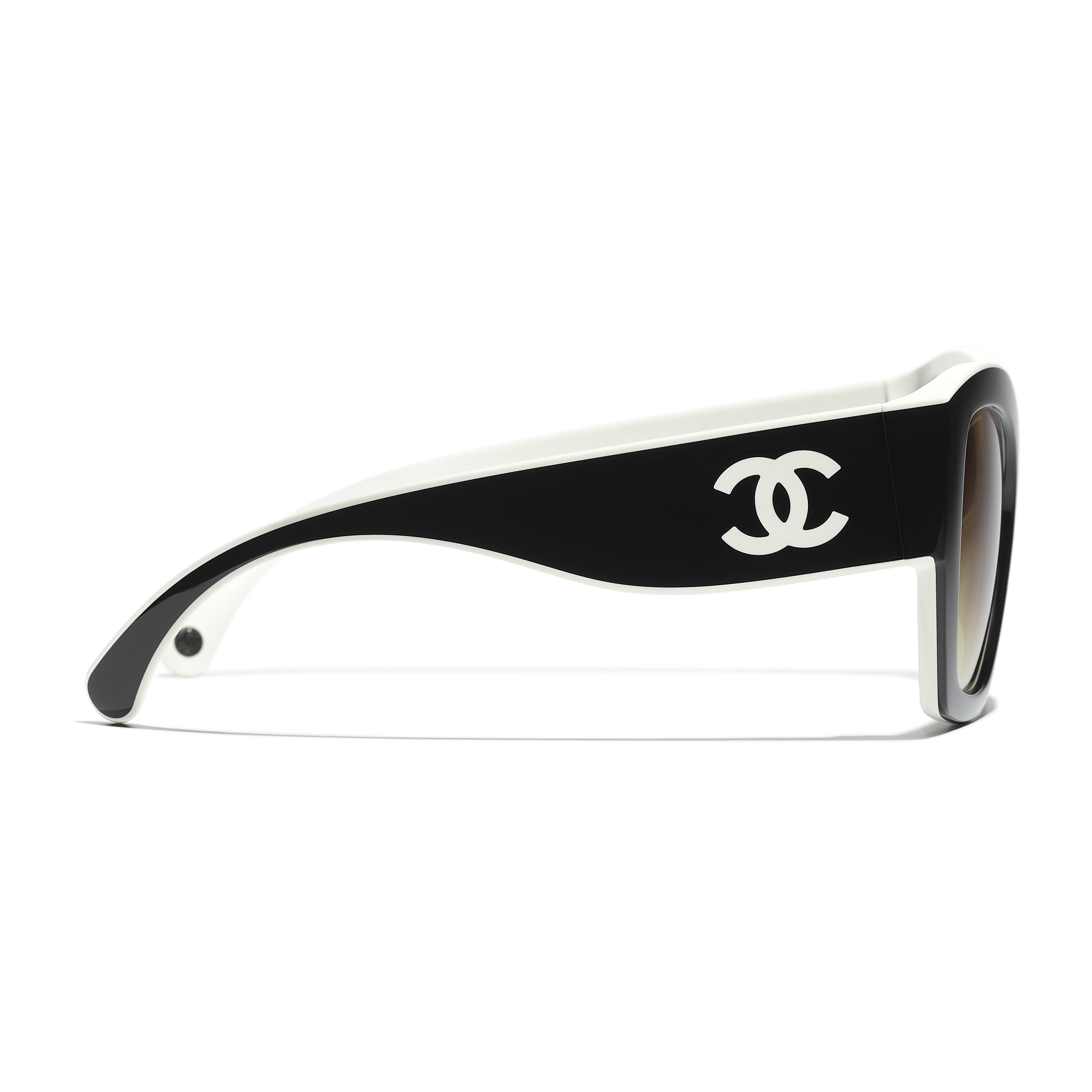 Gafas de Sol CHANEL 6058 Negro y blanco 53 19 140 - Vista 3