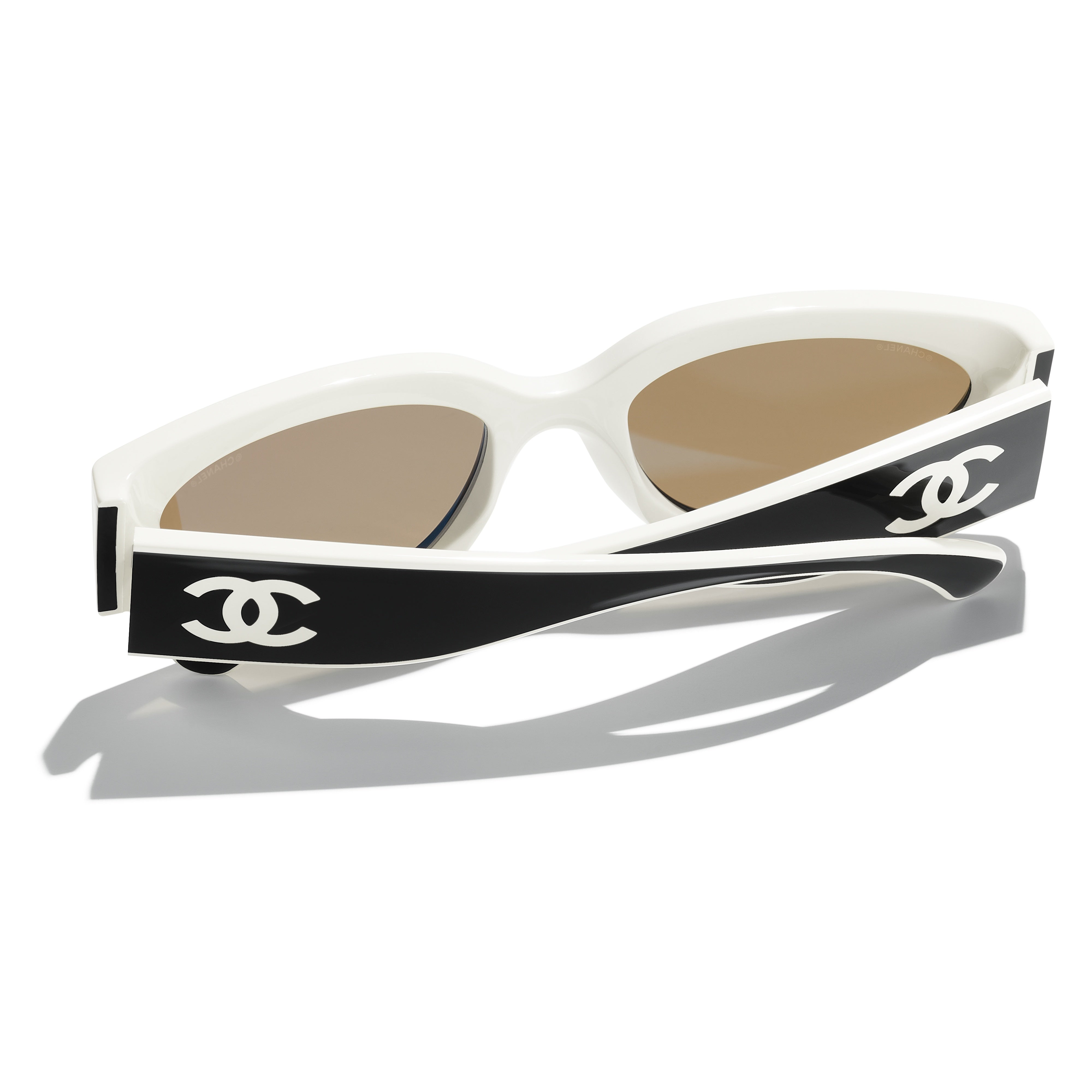 Gafas de Sol CHANEL 6056 Negro y blanco 54 20 140 - Vista 4